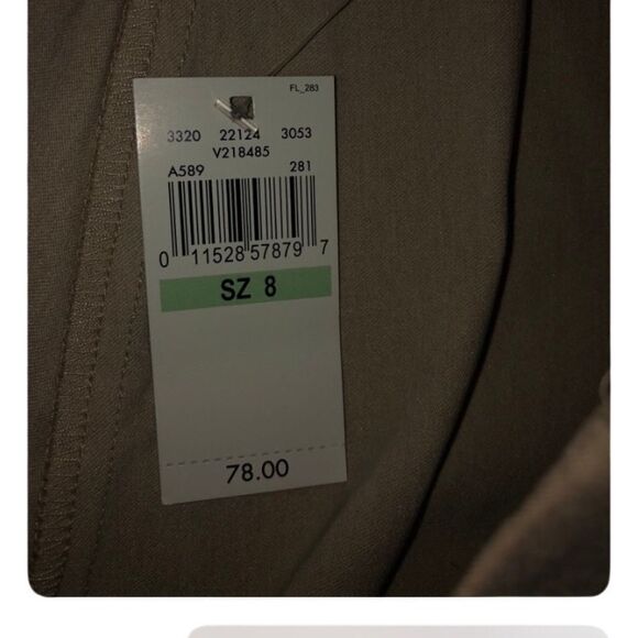 🔥Van Heusen stretch extendable khaki pants size 8 regular NWT - Picture 4 of 4